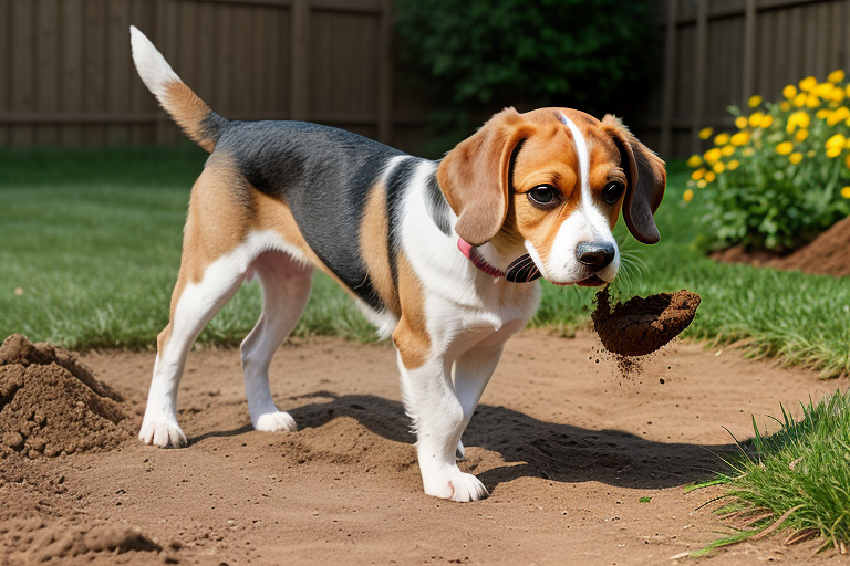 Chó Beagle Và Cách Kiểm Soát Tật “Đào Bới” Ngoài Sân