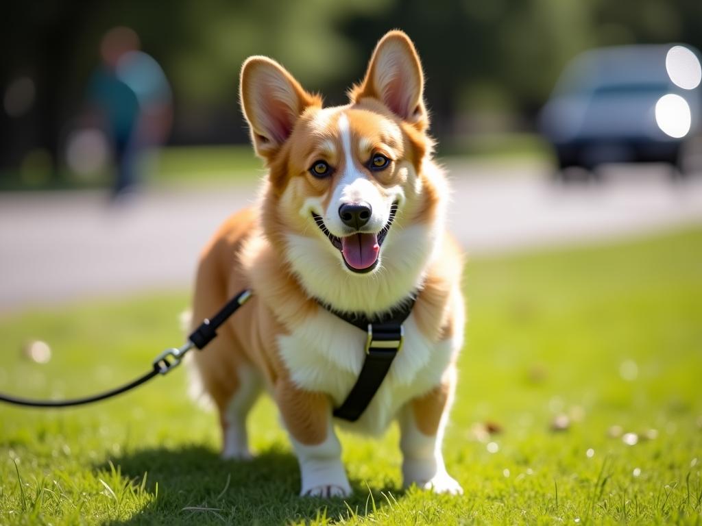 Cách huấn luyện Corgi bỏ thói quen đuổi theo xe và người lạ khi đi dạo