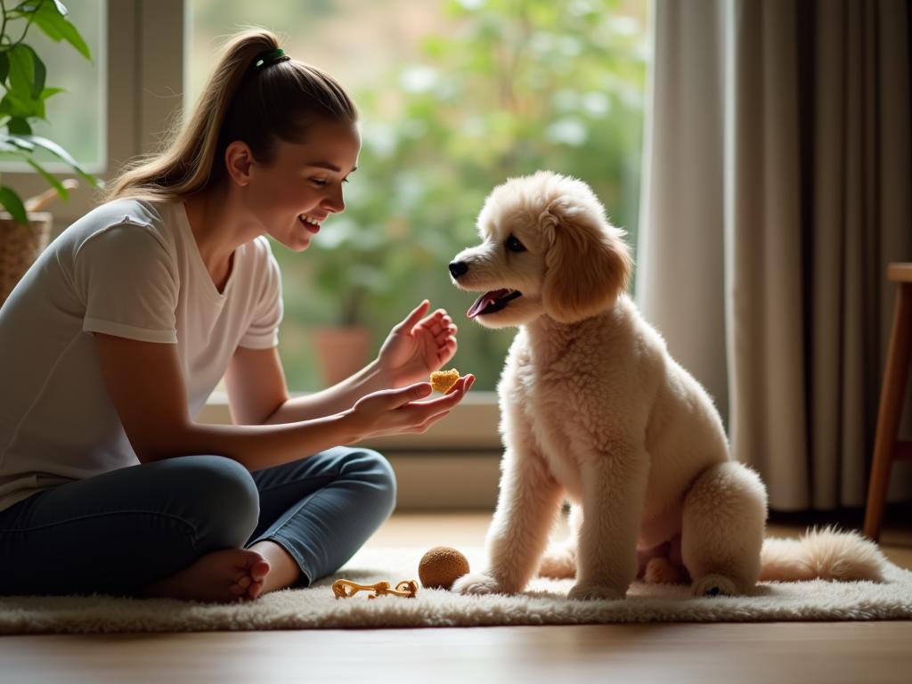 Poodle học lệnh ngồi và nằm chỉ trong 1 tuần – Bí quyết đơn giản từ chuyên gia