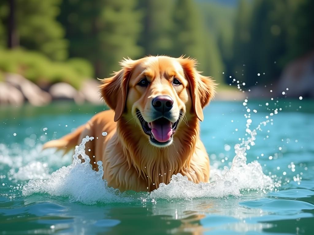 Tắm cho Golden Retriever – Bí quyết bảo vệ da sau khi đi bơi