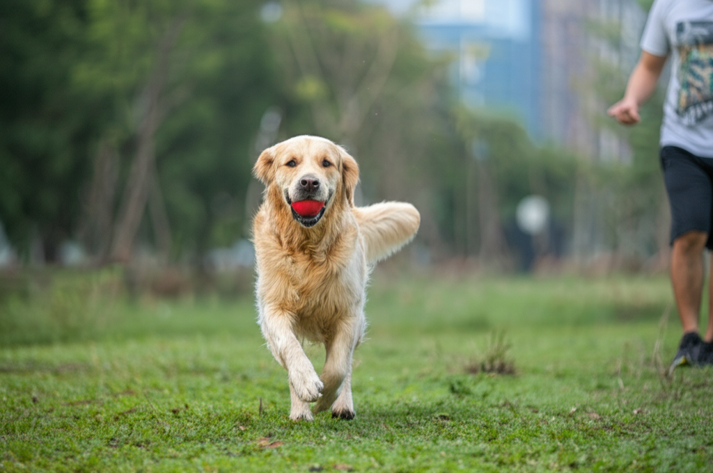 Golden Retriever – Cách dạy đón bóng và mang đồ về