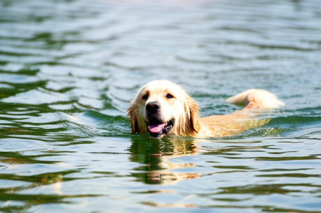 Golden Retriever – Cách chăm sóc tai để tránh viêm khi đi bơi thường xuyên