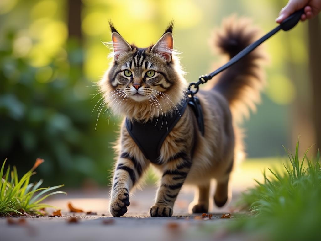 Dạy Mèo Maine Coon Đi Dây Dẫn An Toàn: Hướng Dẫn Chi Tiết Từ A-Z