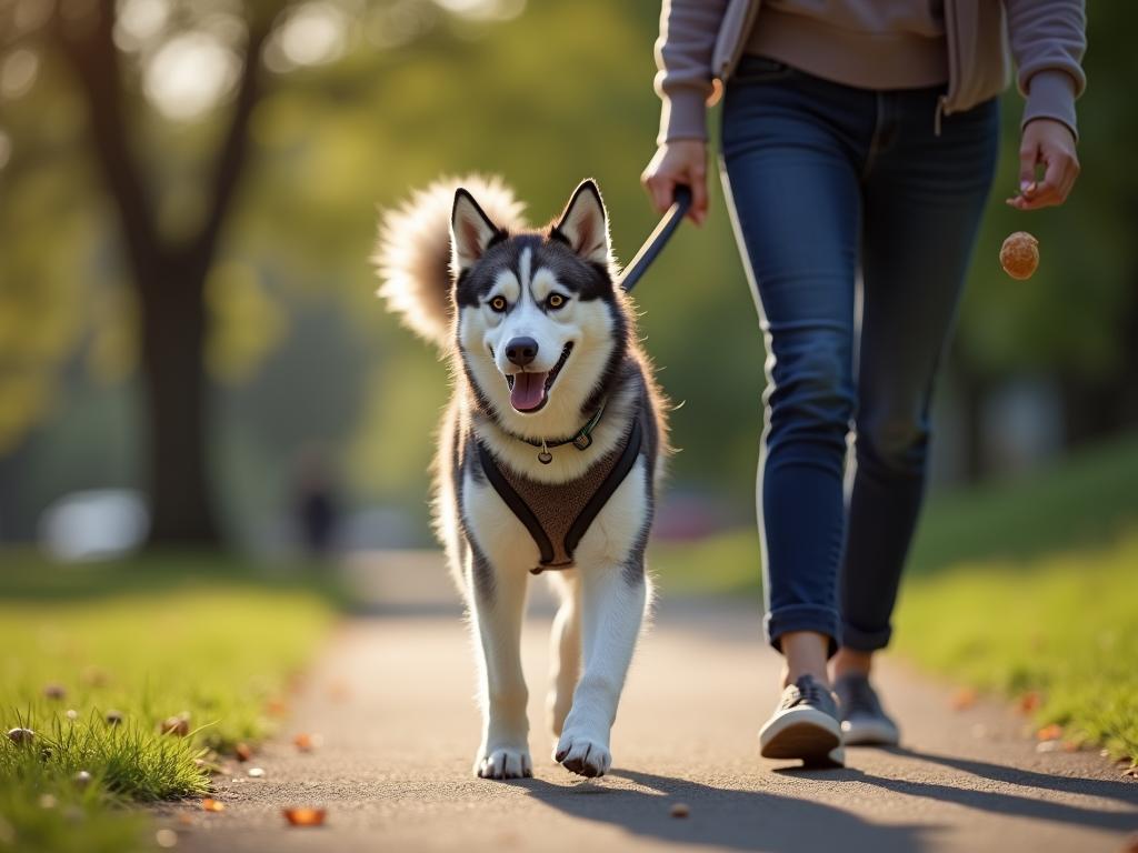 Husky – Cách dạy chó đi bên cạnh không kéo dây: Hướng dẫn chi tiết từ A-Z