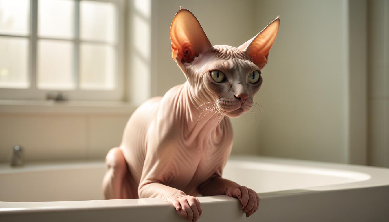 Huấn Luyện Mèo Sphynx Đi Vệ Sinh Đúng Chỗ Khi Không Có Lông Dẫn Mùi