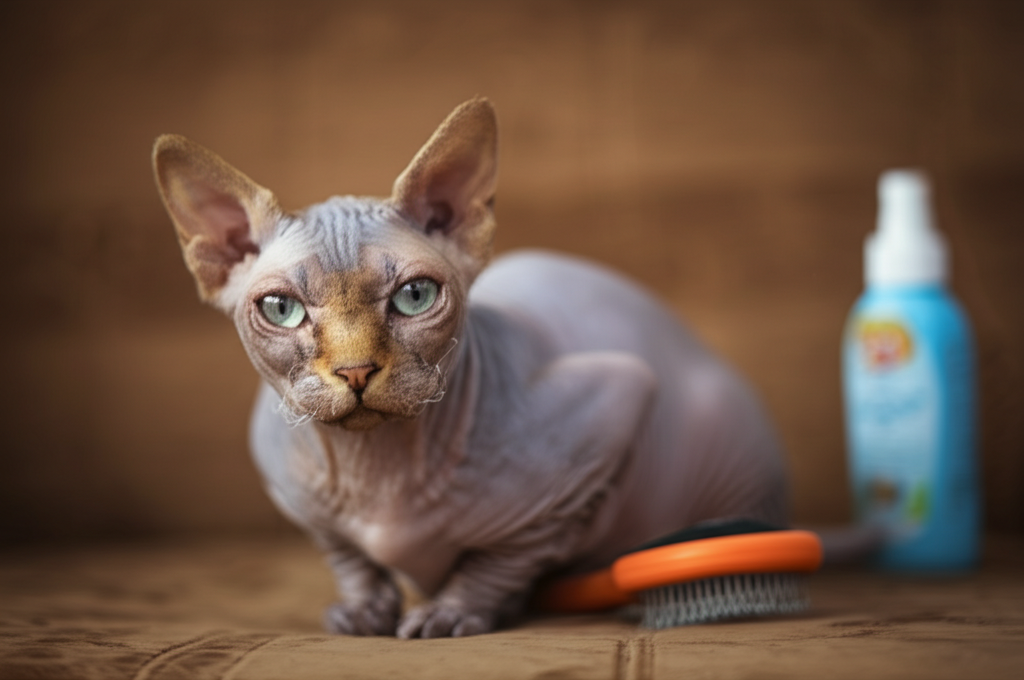 Chăm sóc da cho mèo Sphynx – Bí quyết để làn da khỏe mạnh dù không có lông
