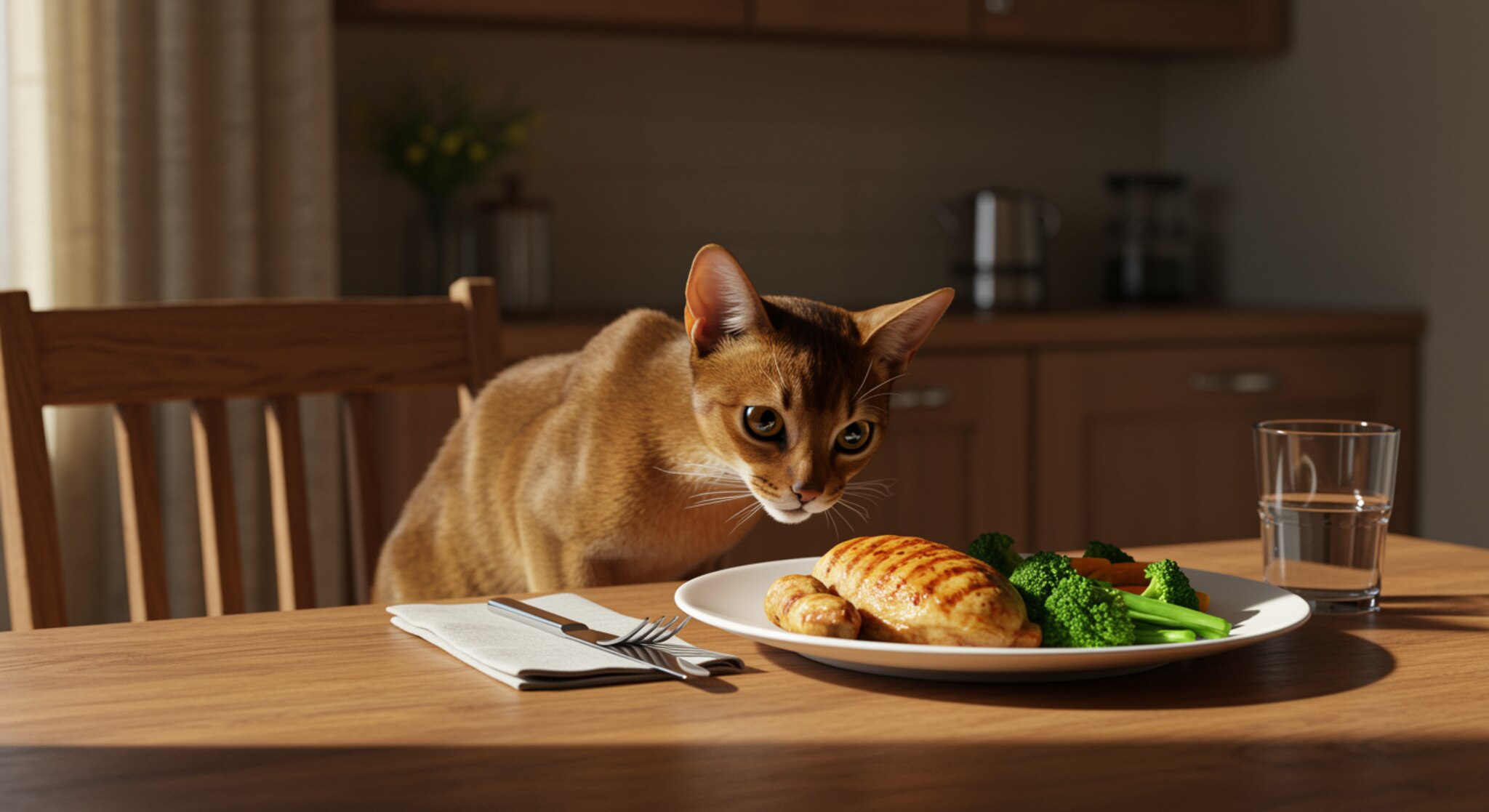 Làm Sao Để Huấn Luyện Mèo Abyssinian Không Leo Lên Bàn Ăn?