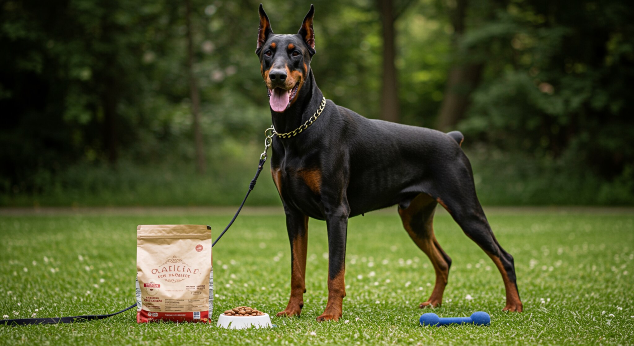 Chế độ ăn uống và vận động cho chó Doberman