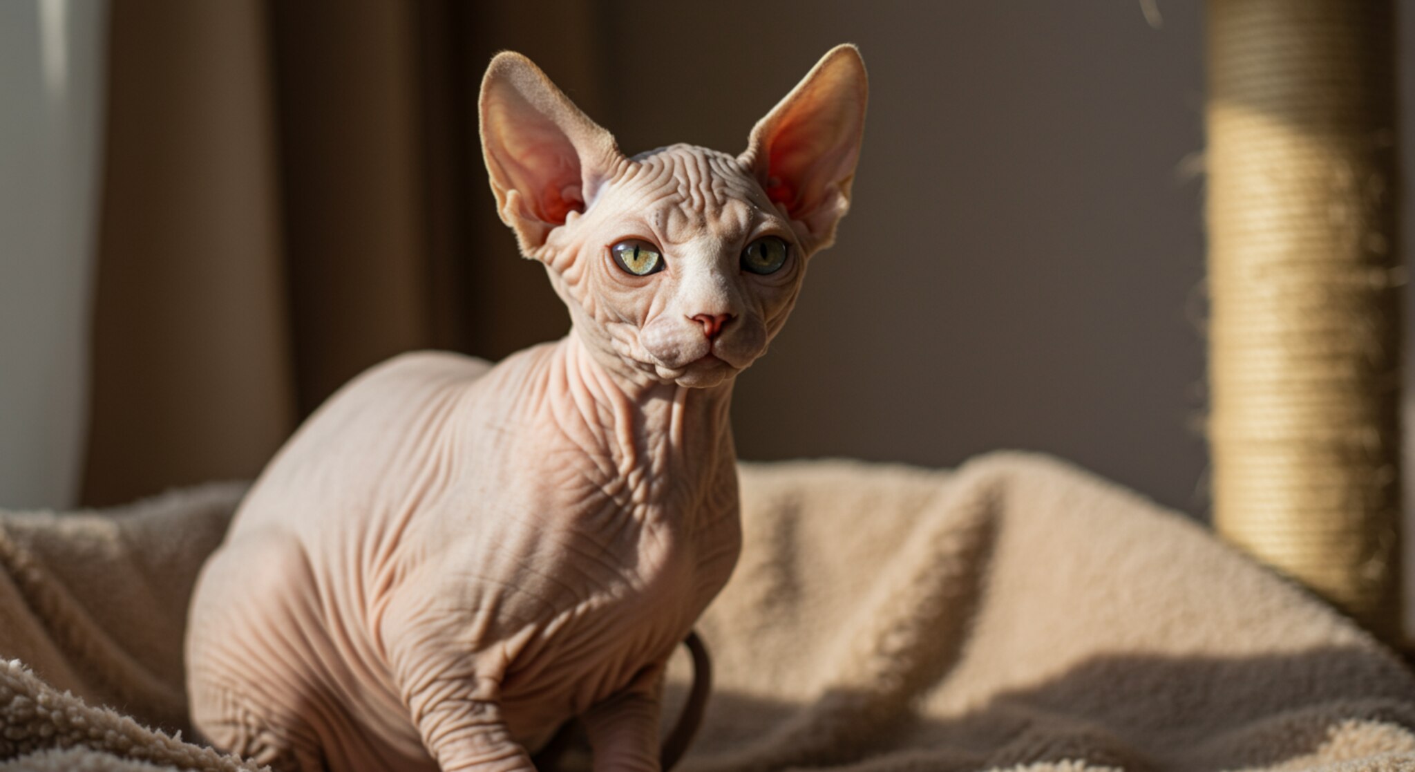 Cách chăm sóc mèo Sphynx không có lông