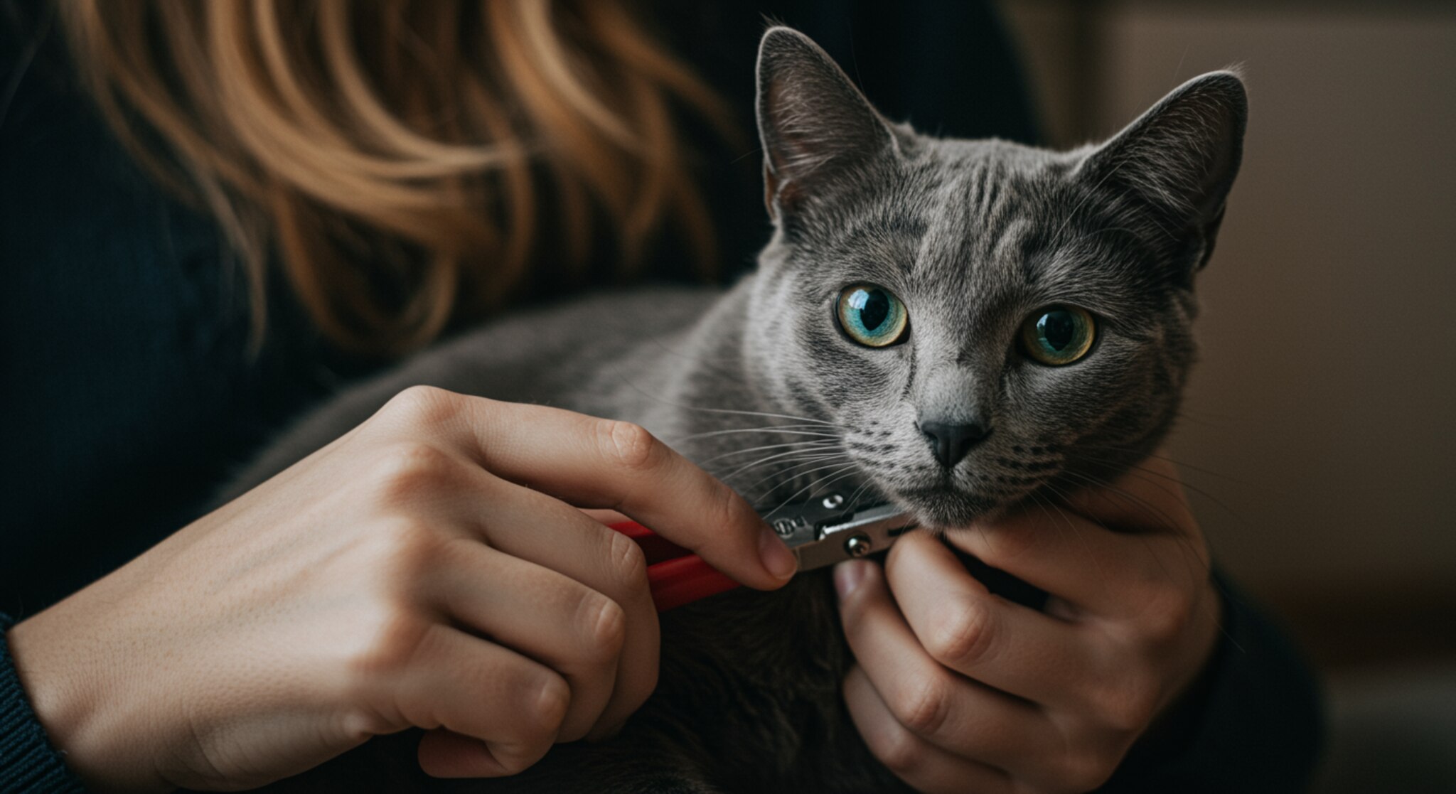 Mèo Nga Blue Và Kỹ Thuật Cắt Móng Đúng Chuẩn