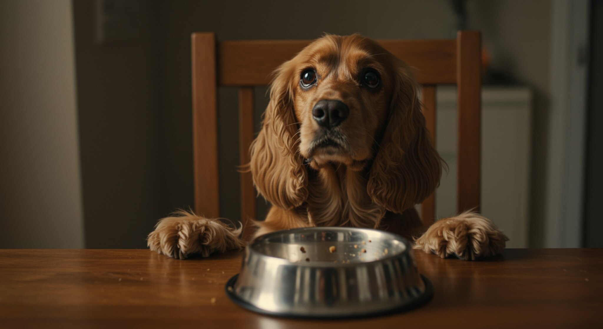 Dạy Chó Cocker Spaniel Ngưng Đòi Ăn Bằng Ánh Mắt Đáng Thương