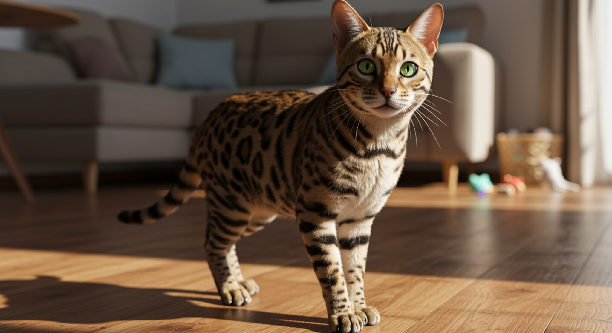 Mèo Bengal – Chăm sóc bộ lông vằn và nhu cầu vận động cao