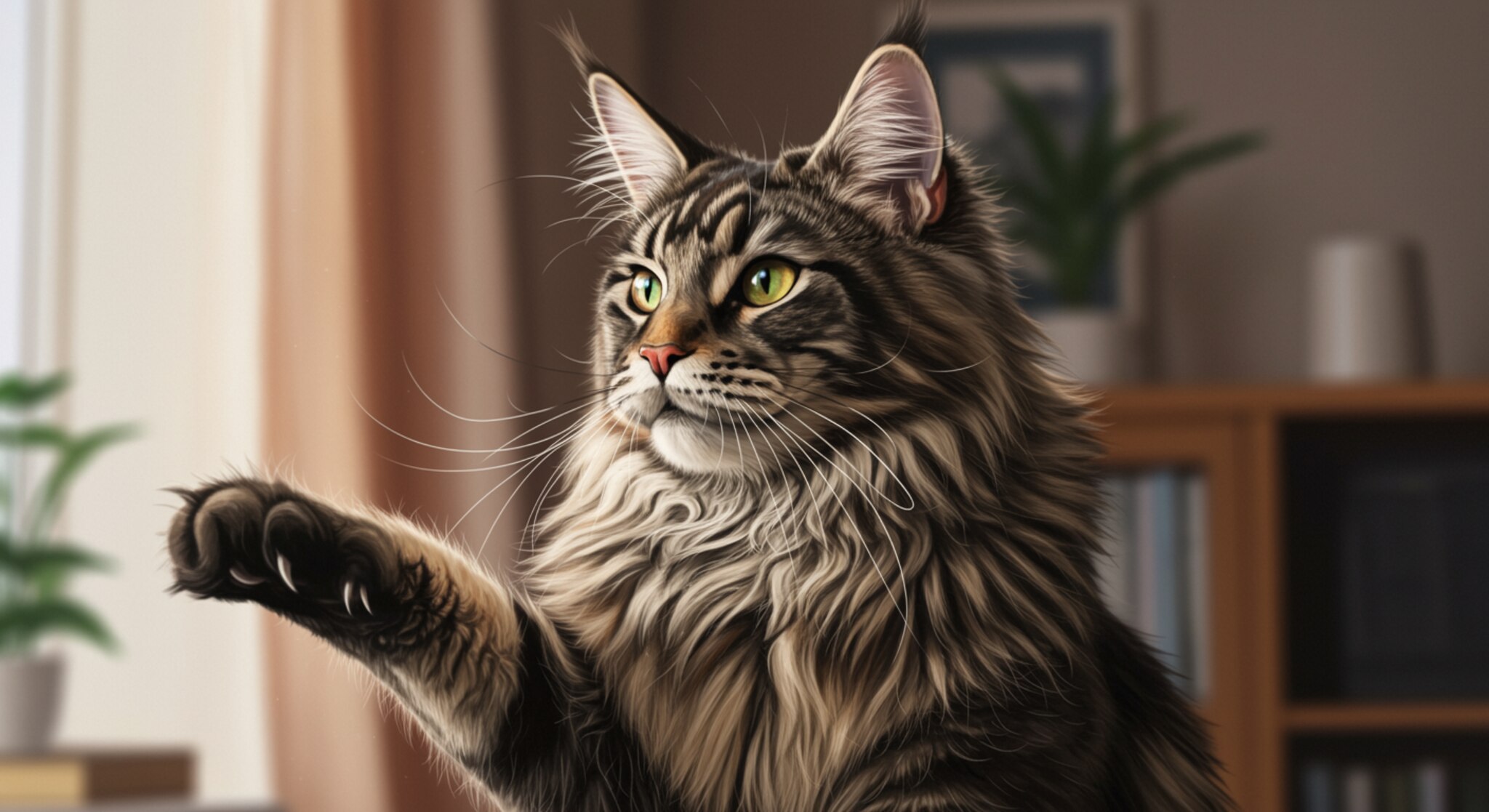 Cách chăm sóc lông và móng cho mèo Maine Coon