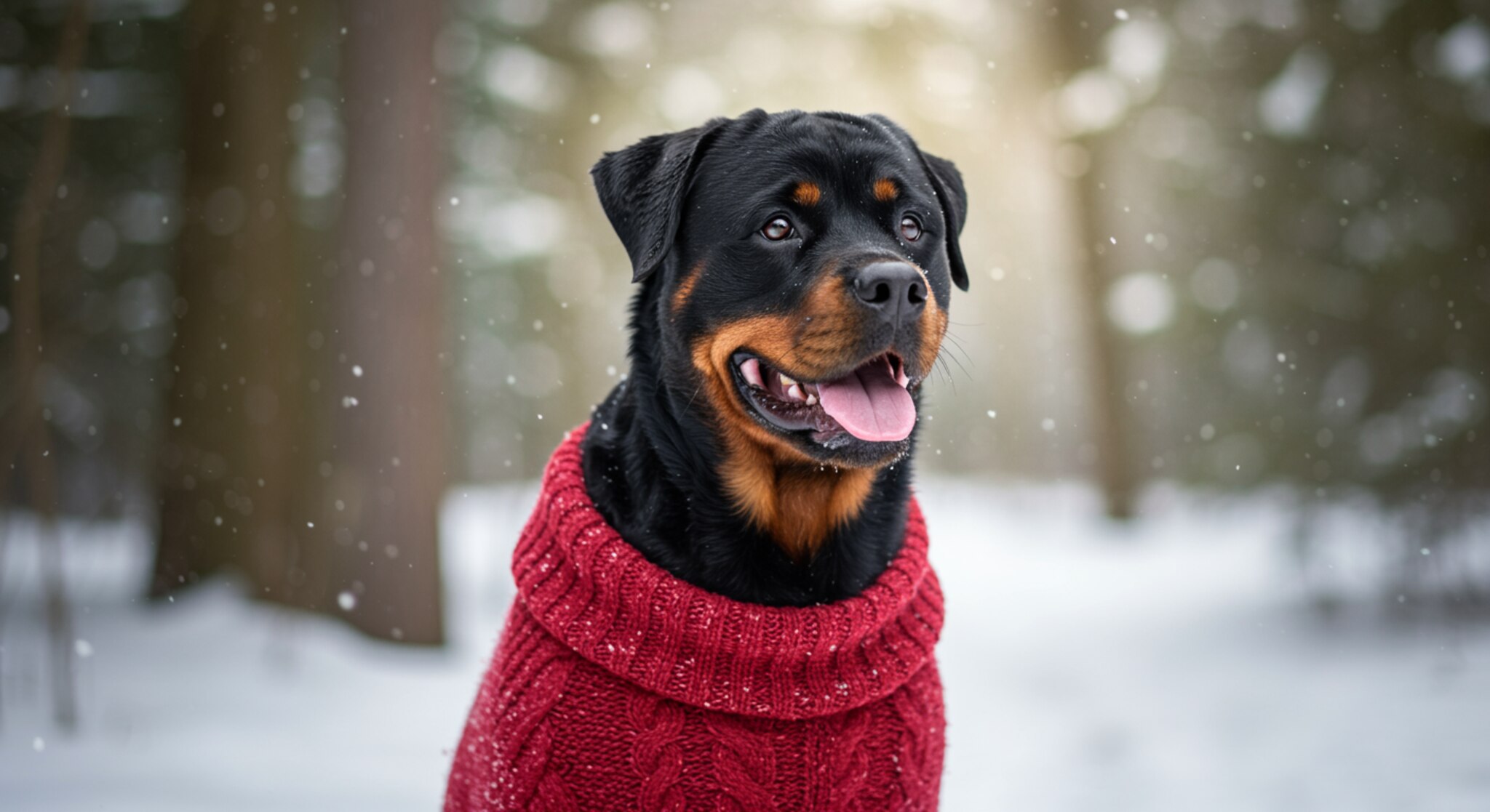 Chăm sóc sức khỏe cho chó Rottweiler trong mùa đông