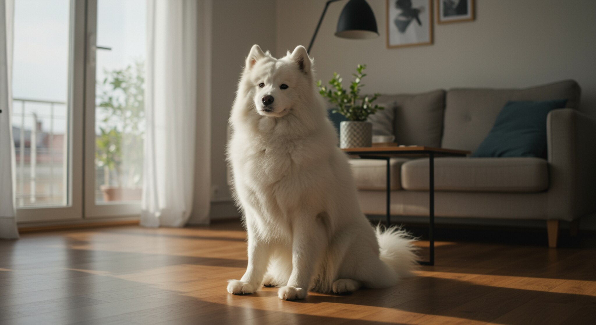 Chó Samoyed Có Thể Học Cách Yên Tĩnh Khi Chủ Làm Việc Không?
