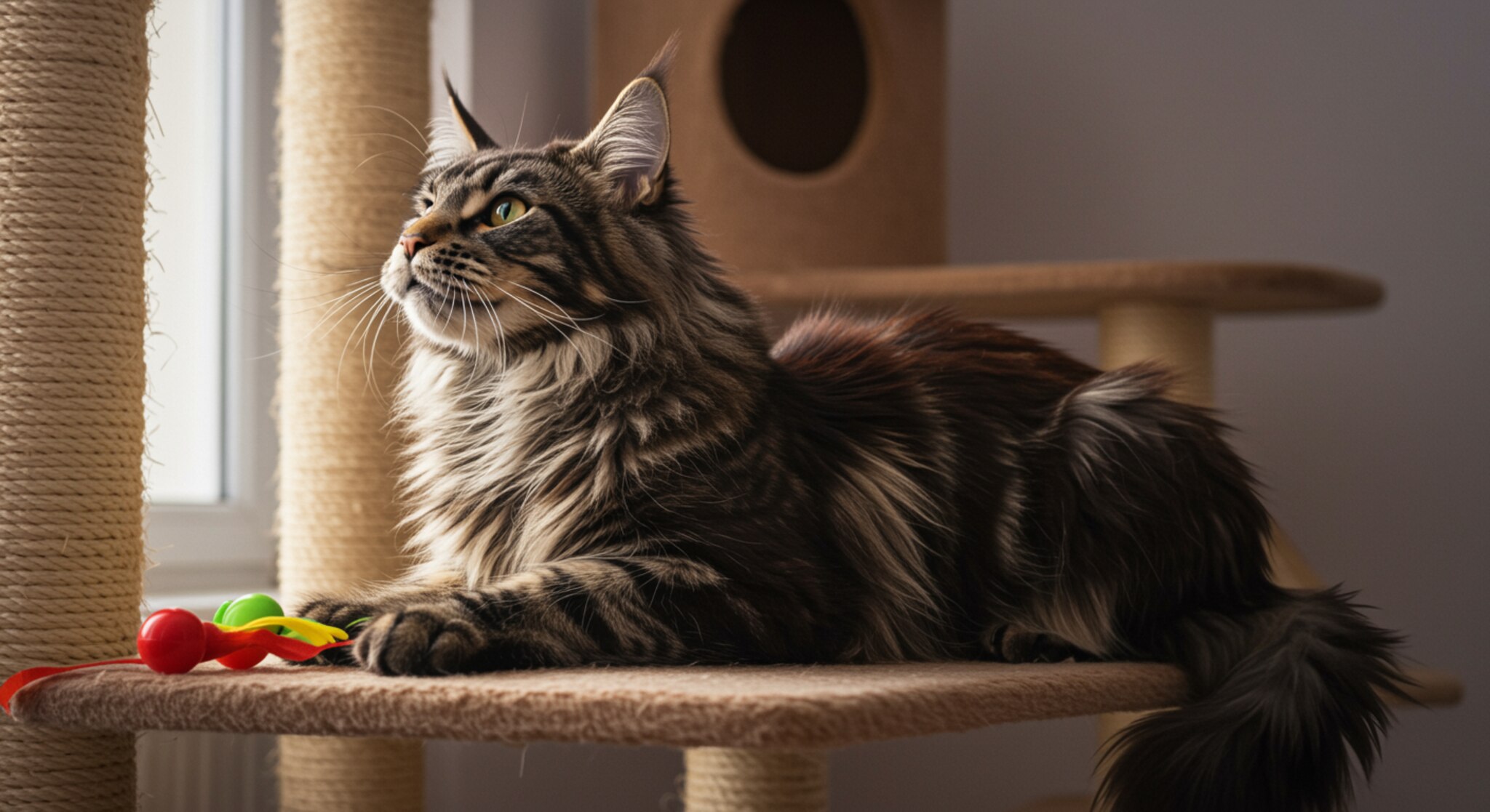 Mèo Maine Coon – Phương pháp huấn luyện để giảm hành vi leo trèo và phá phách