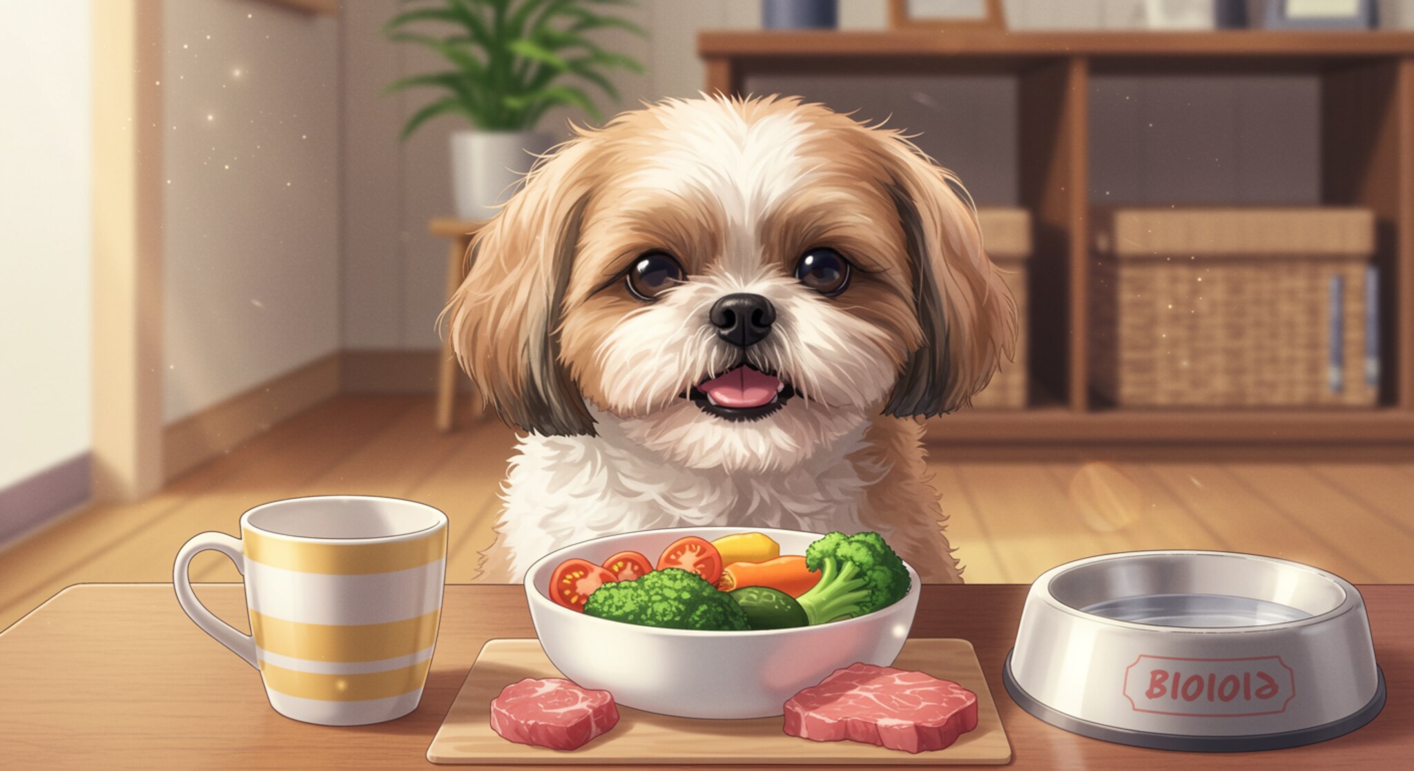 Chế độ ăn uống và vận động cho chó Shih Tzu