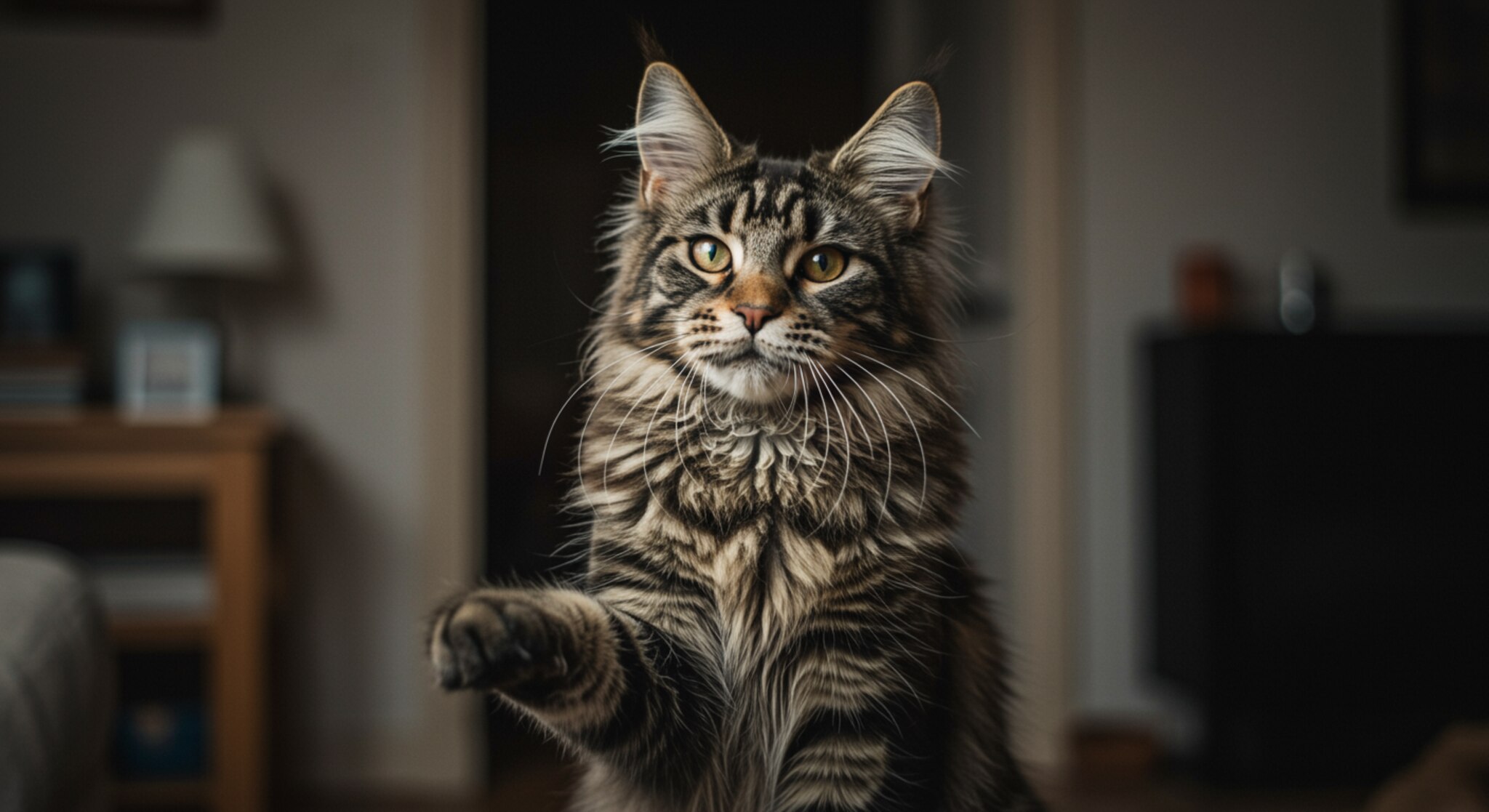 Cách Để Mèo Maine Coon Chào Đón Khách Mà Không Quá E Ngại