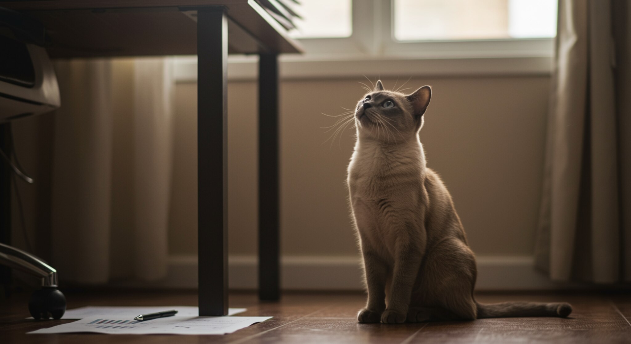 Mèo Burmese Và Cách Dạy Chúng Không Nhảy Lên Bàn Làm Việc