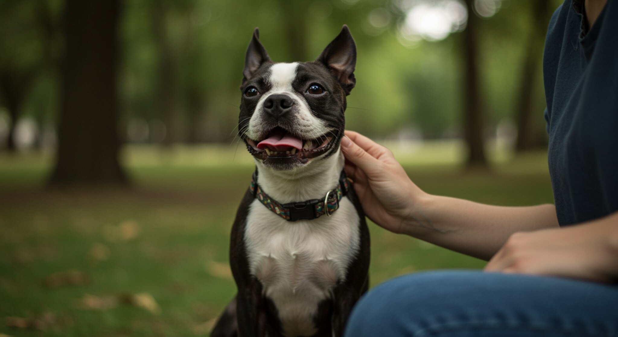 7 Bước Để Dạy Chó Boston Terrier Ngừng Nhảy Lên Người Lạ