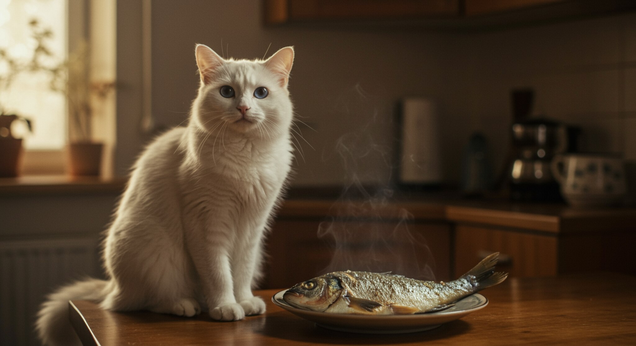 Mèo Turkish Angora Có Nên Ăn Cá Mỗi Ngày?