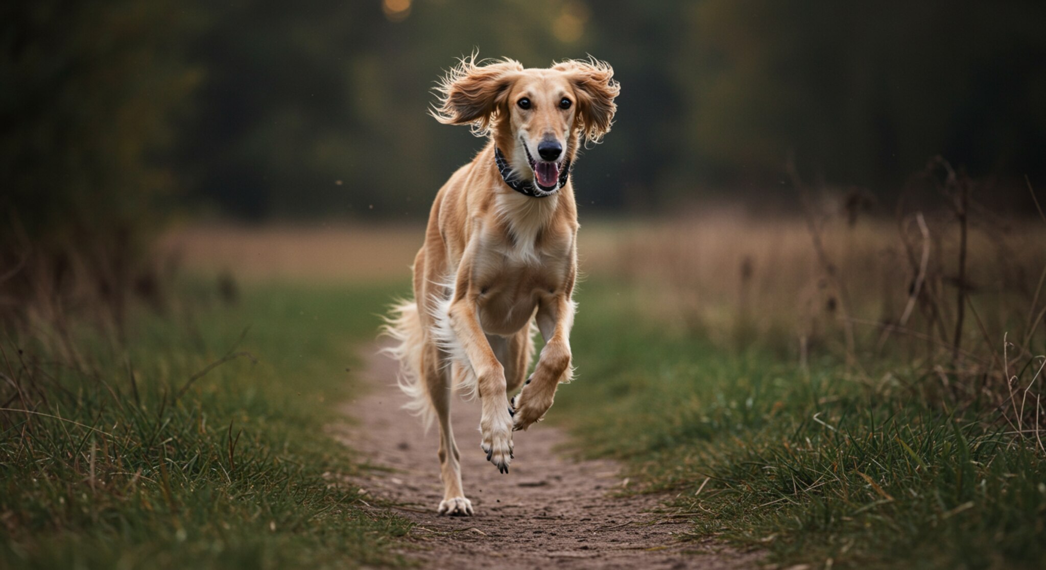 Chó Saluki Và Lưu Ý Khi Cho Chạy Bộ Đường Dài