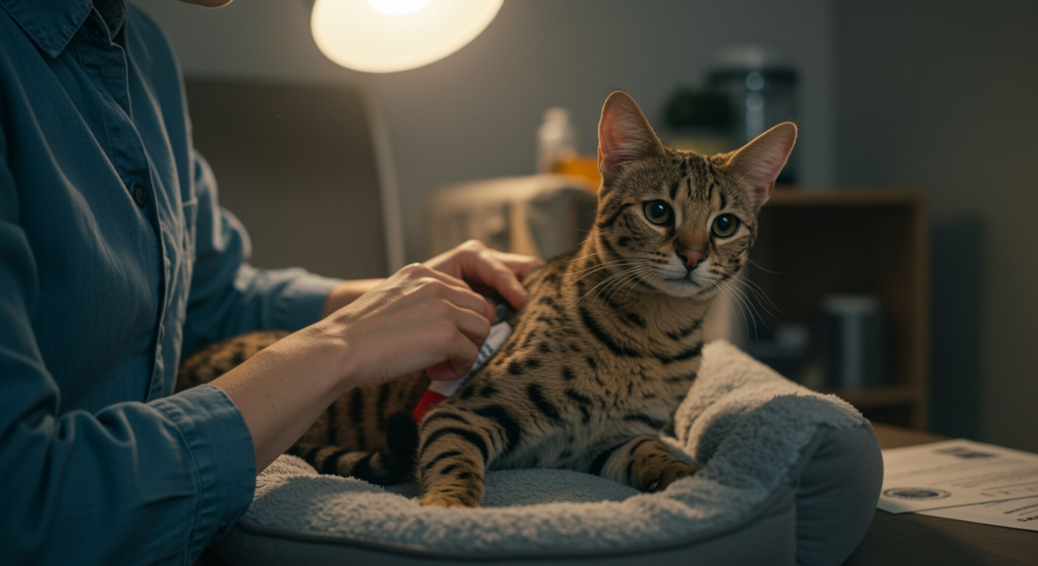 Chăm Sóc Mèo Savannah Sau Khi Tiêm Phòng