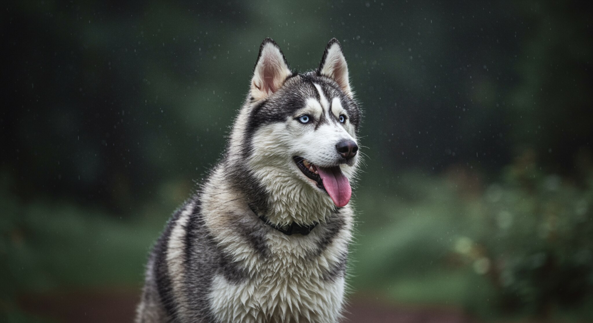 Làm Sao Để Chó Husky Không Rối Lông Khi Trời Mưa Ẩm?