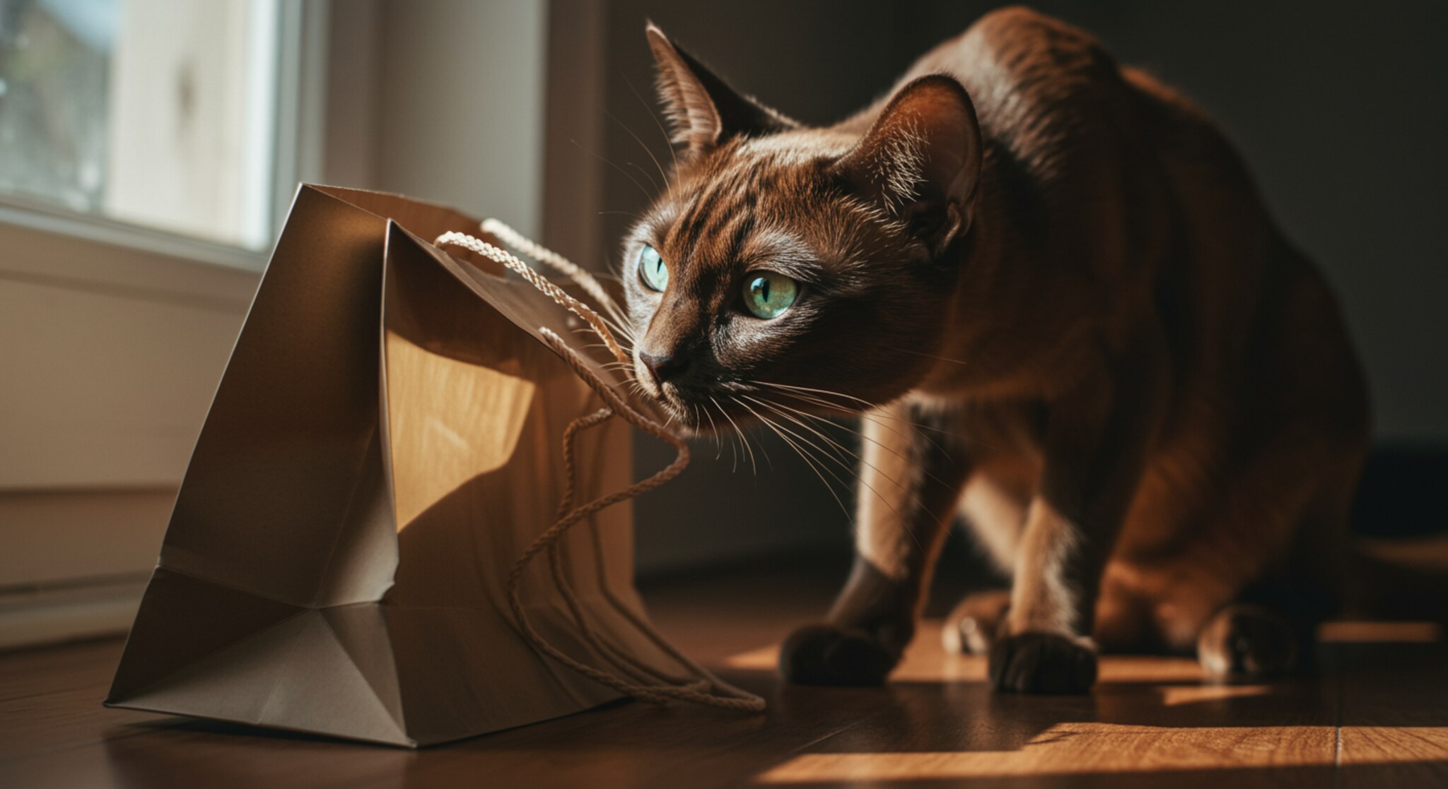 Mèo Havana Brown Có Thể Ngưng Mò Vào Túi Khi Nghe Tiếng Rì Rì?