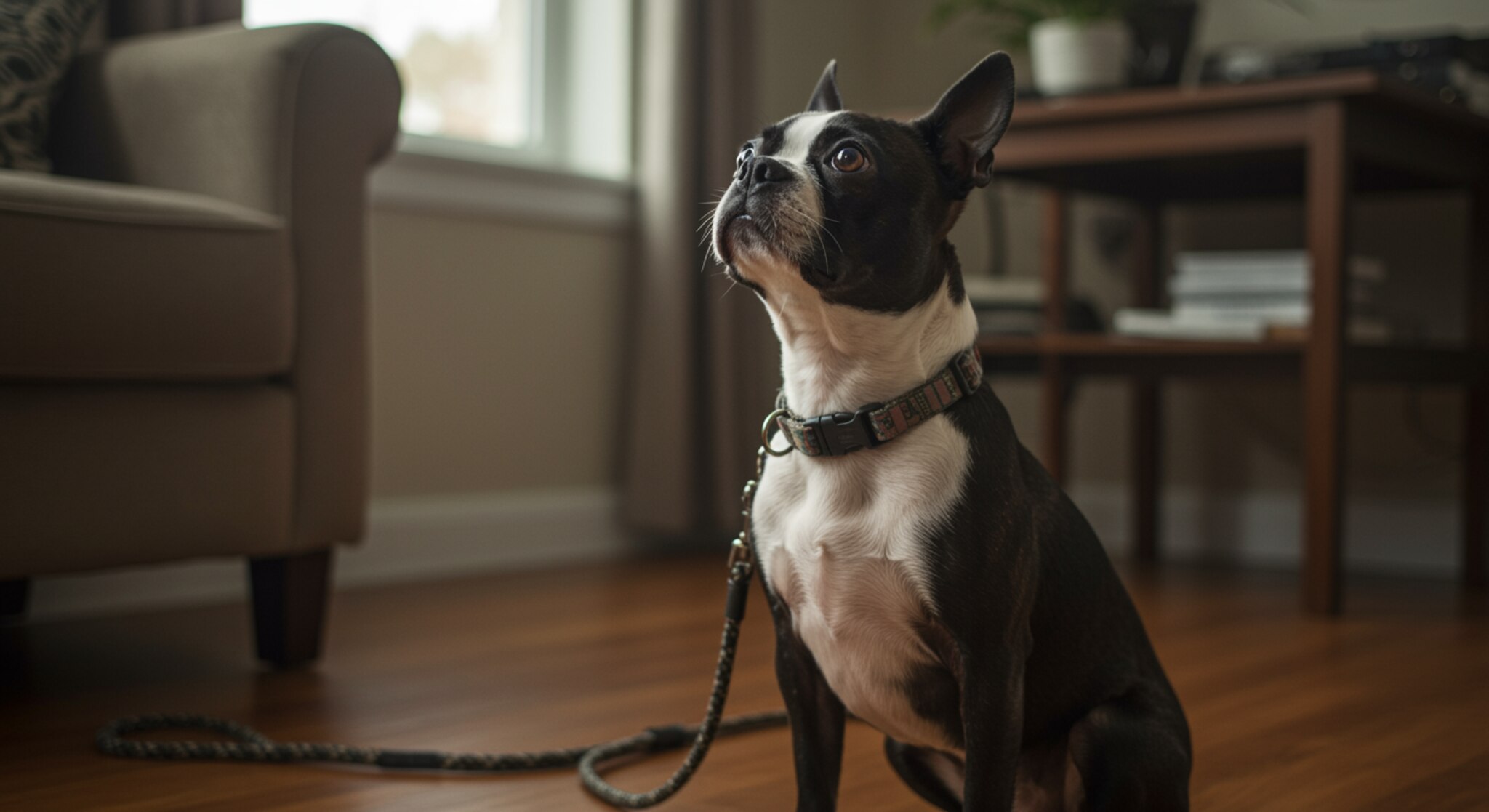 Chó Boston Terrier Có Thể Học Ngưng Rên Khi Đòi Đi Dạo Không?