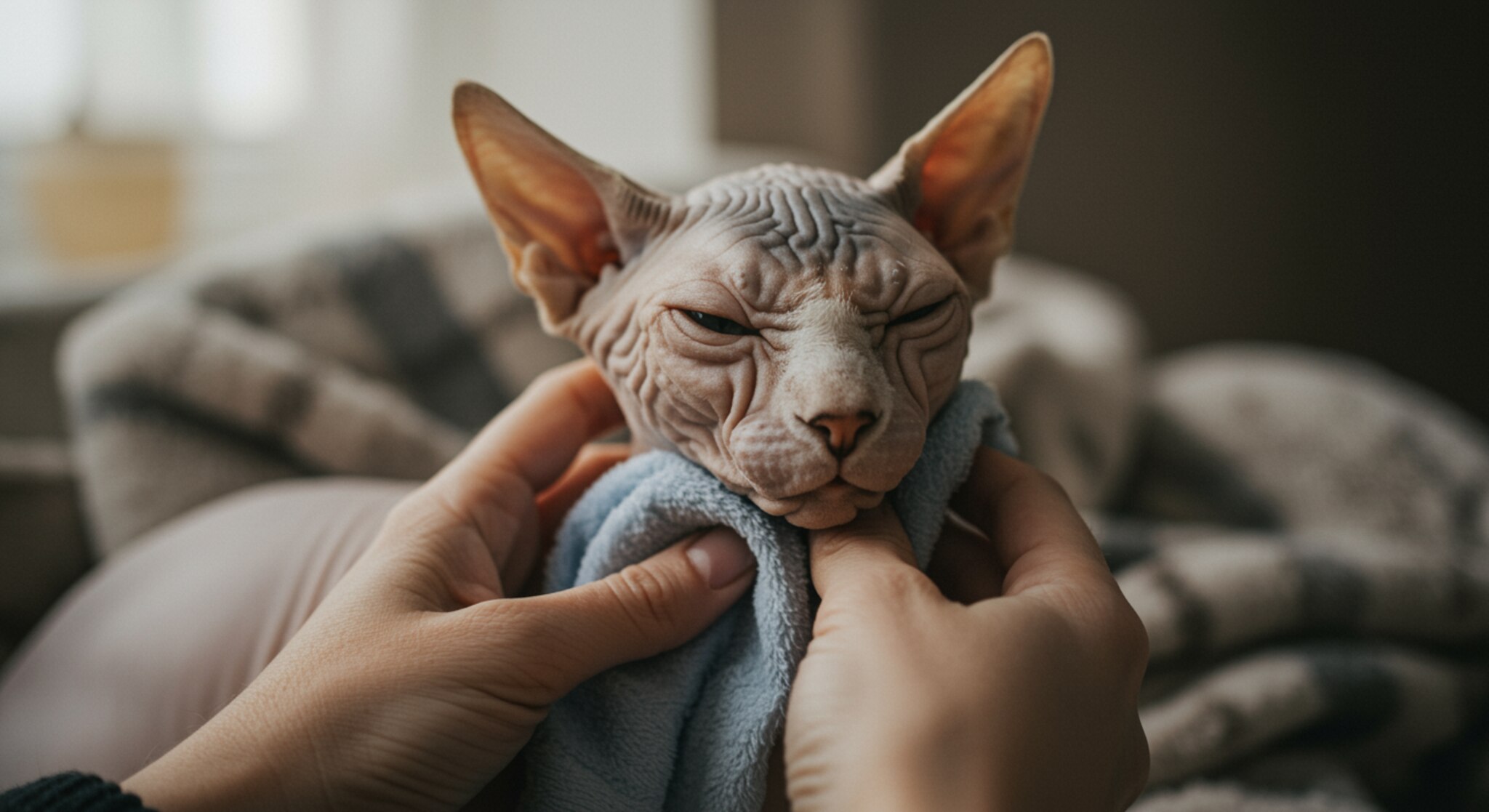 Mèo Sphynx Không Lông Nhưng Vẫn Cần… Chải Lông?