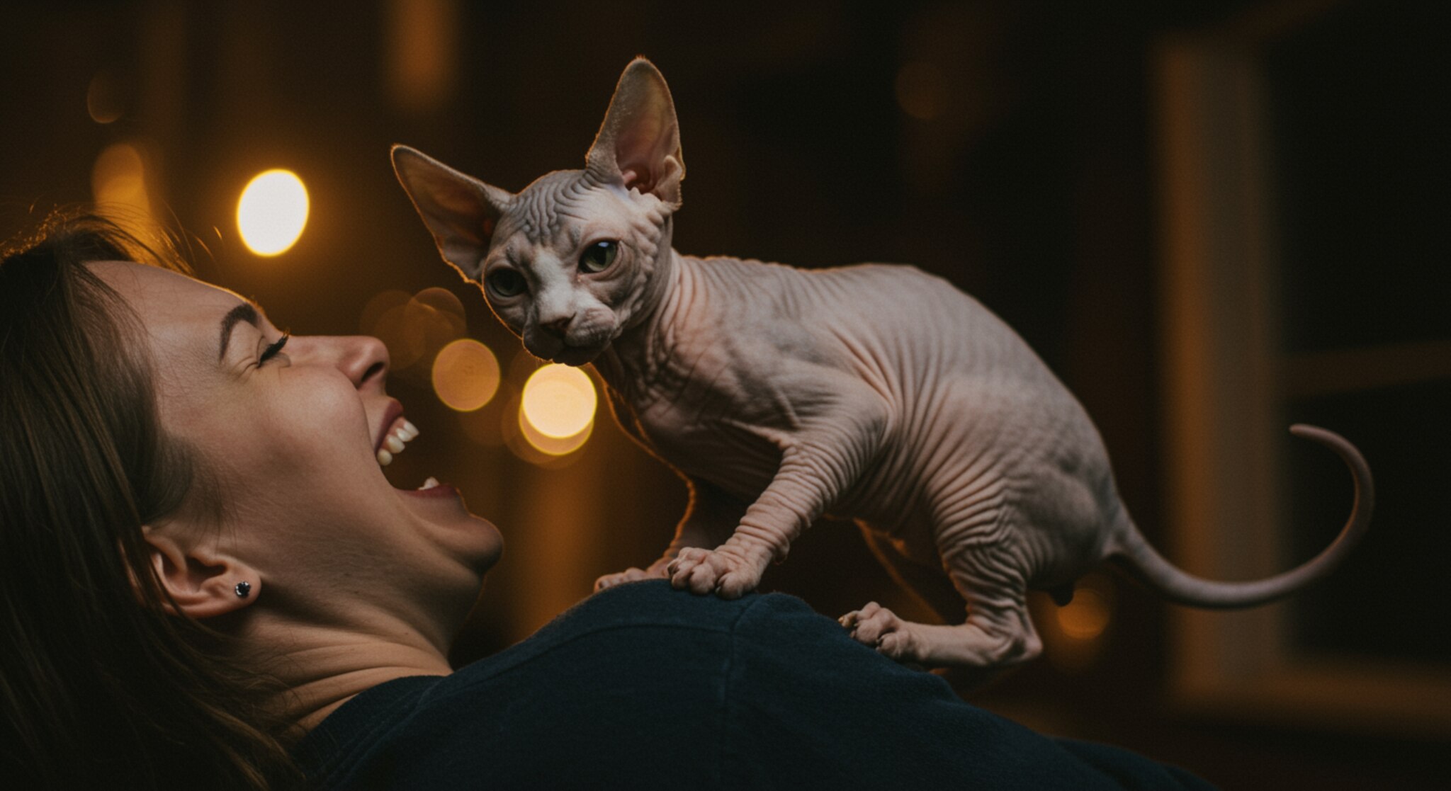 Mèo Sphynx Và Bài Học Không Leo Lên Người Lúc Đêm