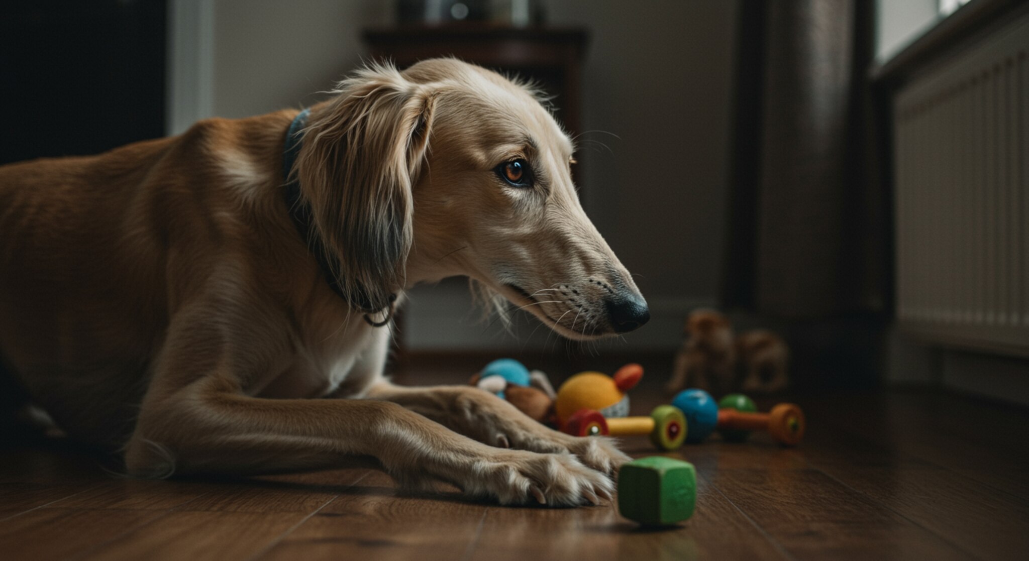 Chó Saluki Có Học Cách Bỏ Qua Vật Dụng Của Trẻ Nhỏ Không?