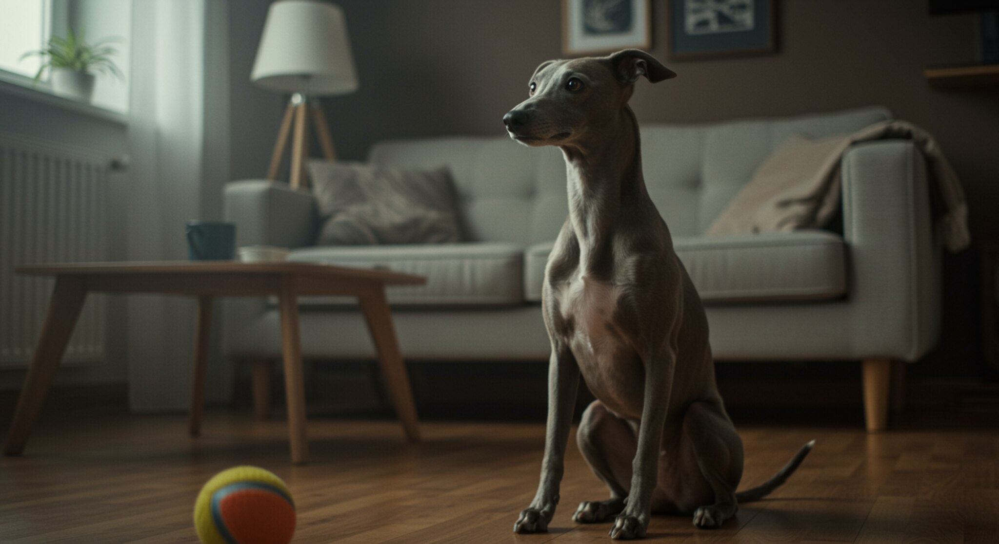 Dạy Chó Whippet Không Rượt Theo Bóng Khi Ở Trong Nhà