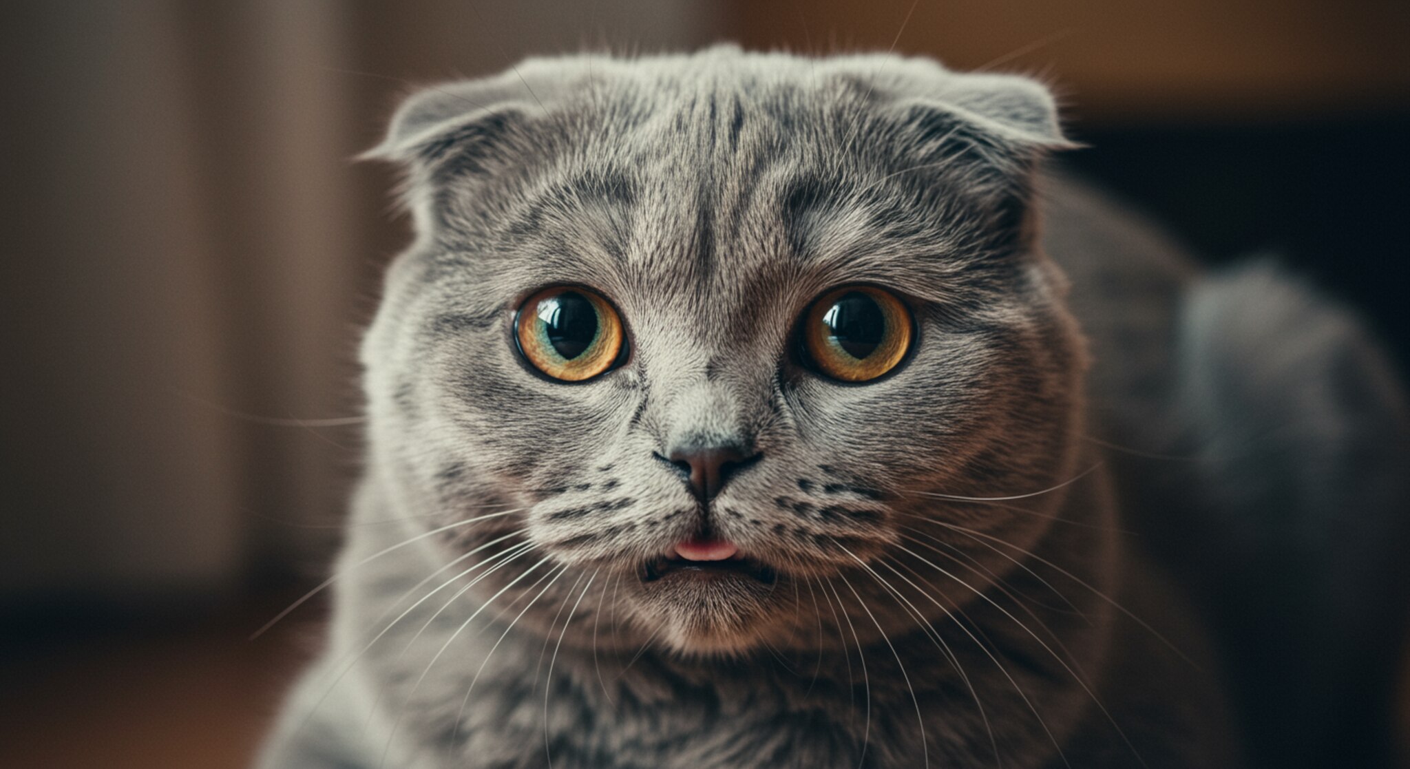 Mèo Scottish Fold Có Thể Học Ngưng Nhìn Lâu Khi Bị Từ Chối Ăn?
