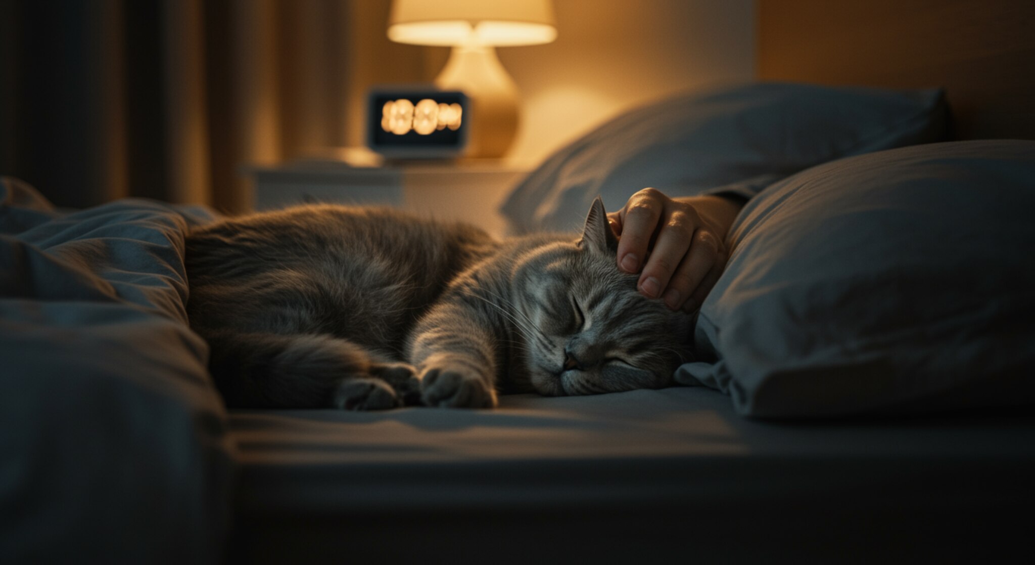 Mèo Anh Lông Dài Có Thể Học Cách Ngủ Đúng Giờ Cùng Chủ?