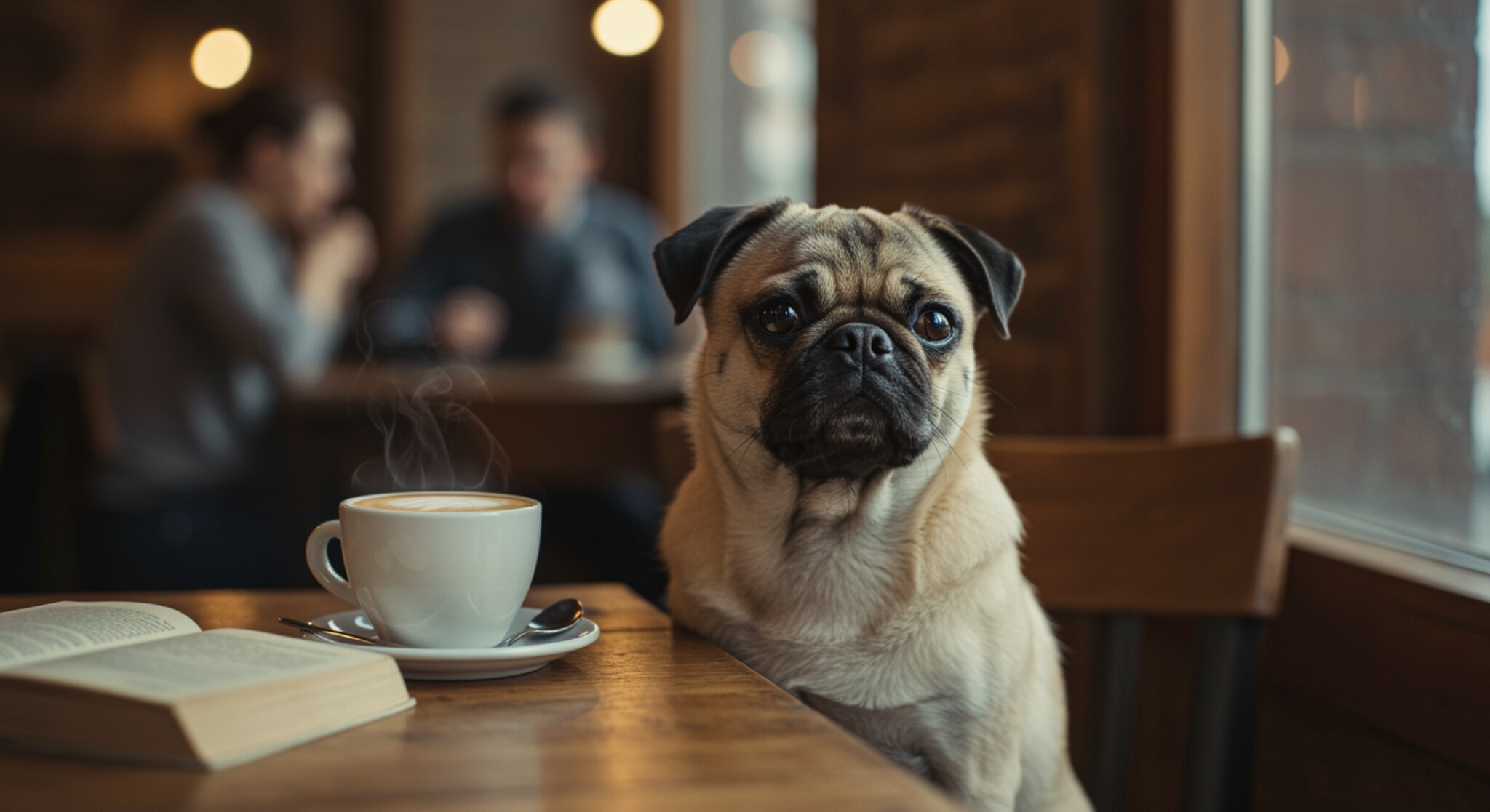 Chó Pug Có Thể Tự Giữ Im Lặng Khi Ở Quán Cà Phê Không?