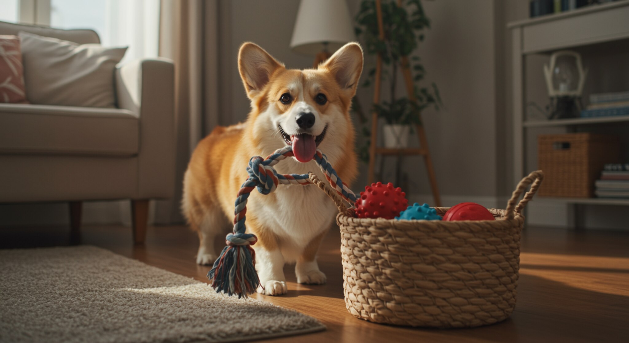 Dạy Chó Corgi Tự Dọn Đồ Chơi – Liệu Có Khả Thi?