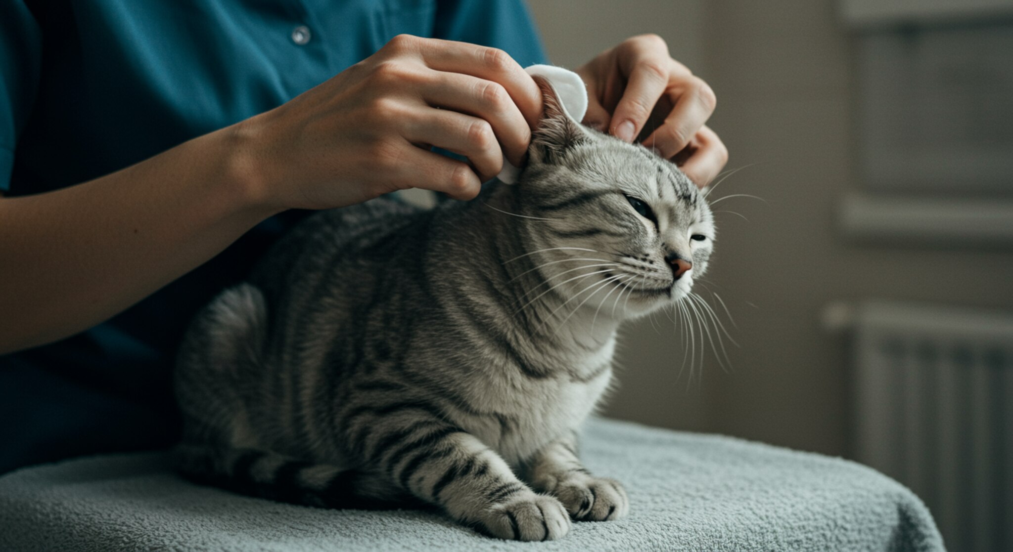 Vệ Sinh Tai Đúng Cách Cho Mèo American Shorthair