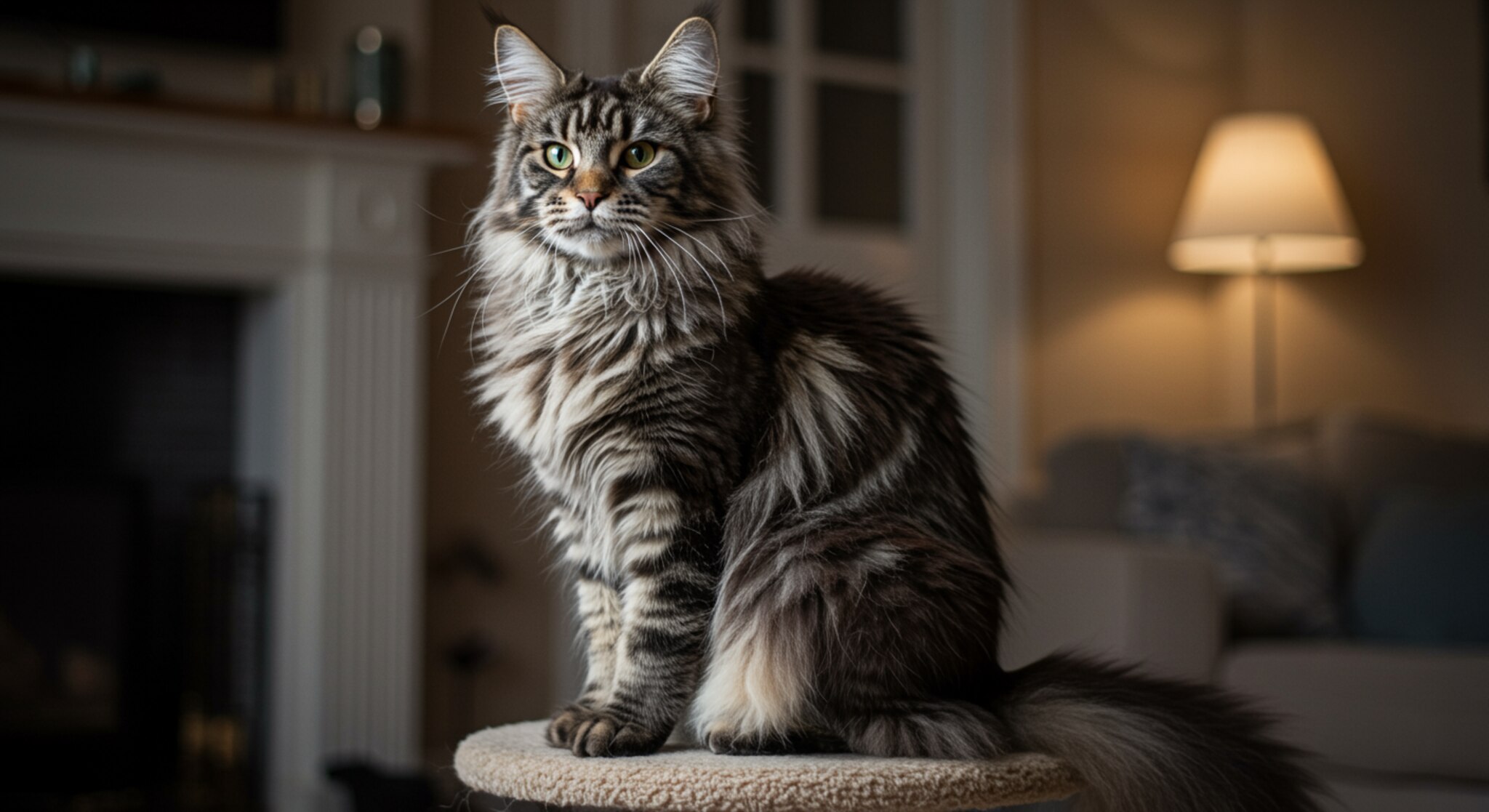 Dưỡng Lông Đuôi “Bông Xù” Cho Mèo Maine Coon Có Khó Không?